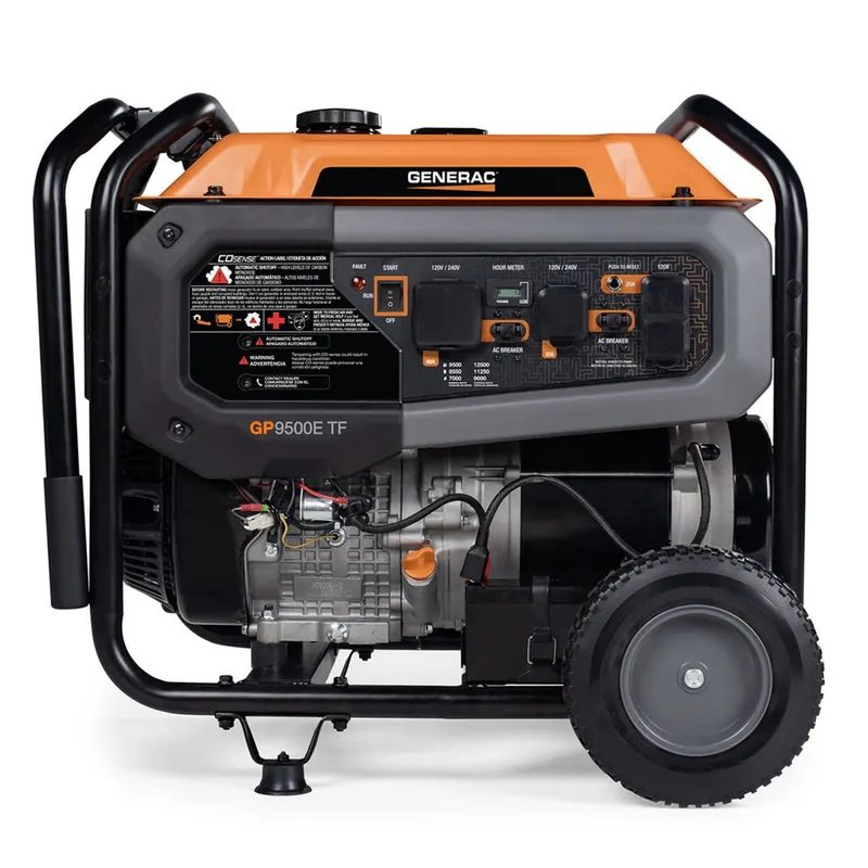 Generac GP9500E Tri-Fuel Portable Generator 9500W/12500W