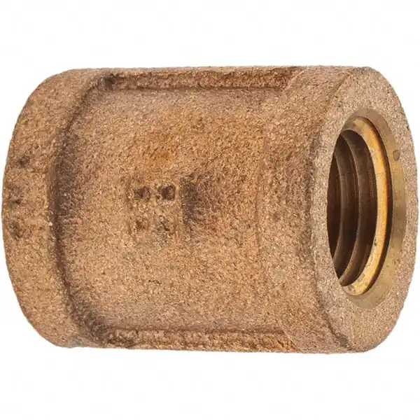 Merit Brass X111-04 Straight Pipe Coupling 1/4 in Nominal