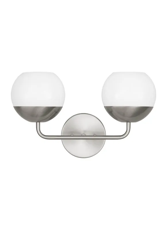 Seagull Lighting 4468102-962 Alvin Two Light Wall / Bath 75w