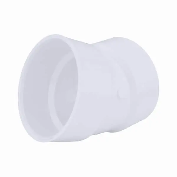 Charlotte Pipe PVC-324-6IN PVC DWV 22-1/2° Hub x Hub Elbow