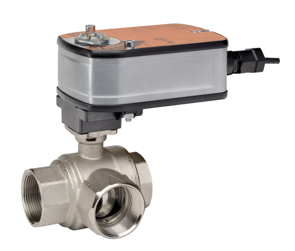 Belimo B323+LF24-SR US Ccv 3 Way, 1 in. Npt, 10 Cv