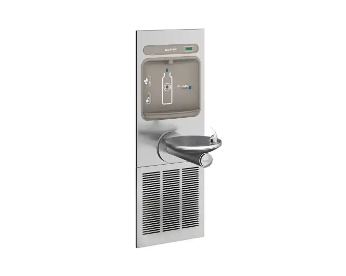 Elkay EZWSERPBM8K ezH2O Bottle Filling Station with Integral SwirlFlo Fountain Refrigerated Non-Filtered 8.0 GPH