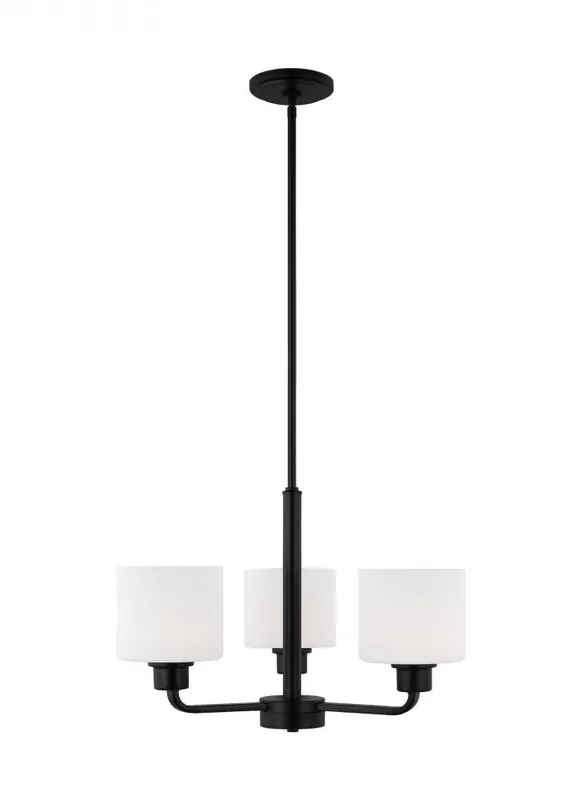 Seagull Lighting 3128803-112 Canfield Three Light Chandelier 100w
