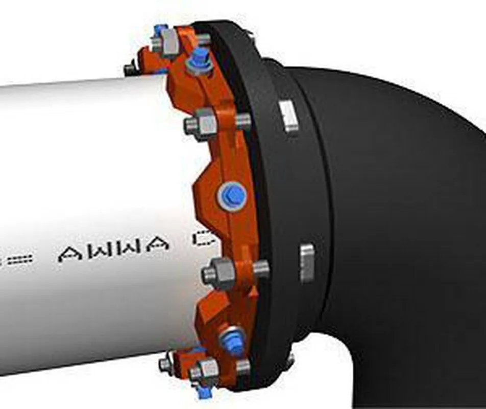 Ebaa Iron 2010PV Megalug® 10 in. Mechanical Joint Wedge Restraint