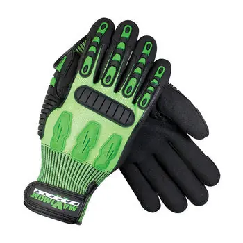 Pip 120-5130/XL Maximum Safety X-Large 13 Gauge Polyethylene Cut Resistant Gloves With Nitrile Coated Palm And Fingertips