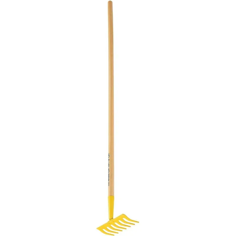 True Temper KGRM Kids 7.5 in. Steel Head Garden Rake with 42 in. Hardwood Handle