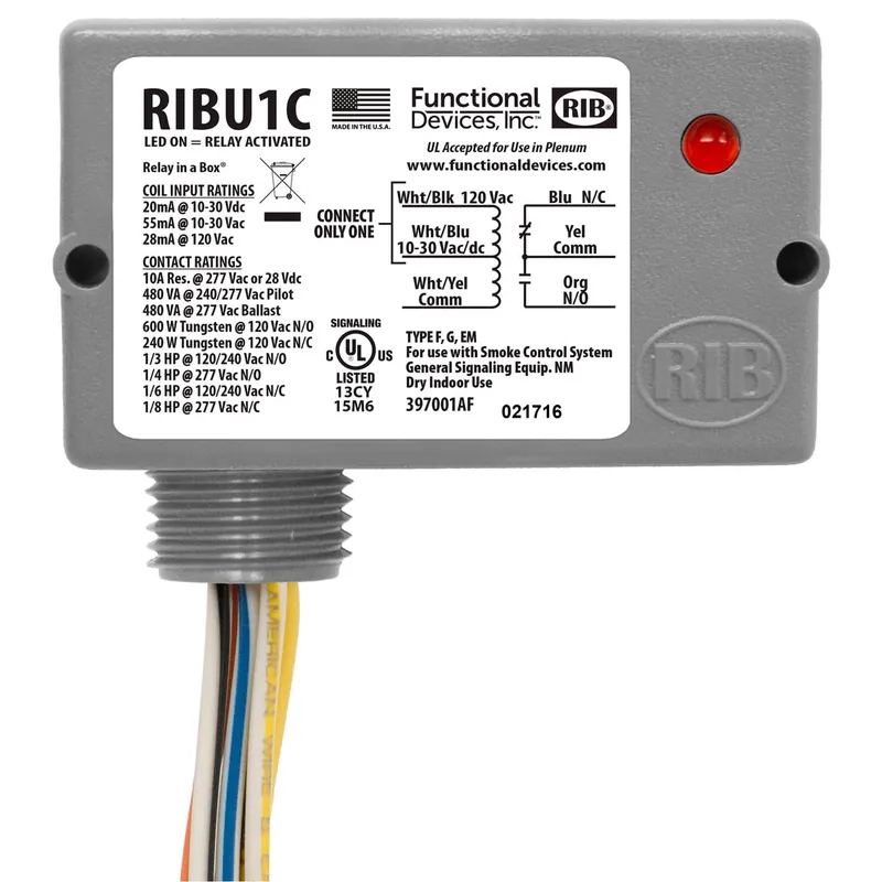 Honeywell RIBU1C RIB Multi-Voltage Relay in a Box