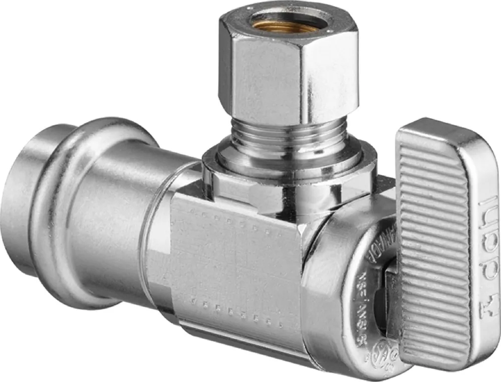 Viega 89995 ProPress Angle Stop 1/2 inches Press X 3/8 inches Comp