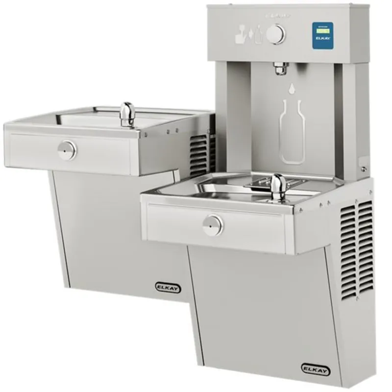 Elkay VRCTLDDWSK EZH2O Vandal-Resistant Bottle Filling Station & Bi-Level Cooler Non-Filtered Non-Refrigerated