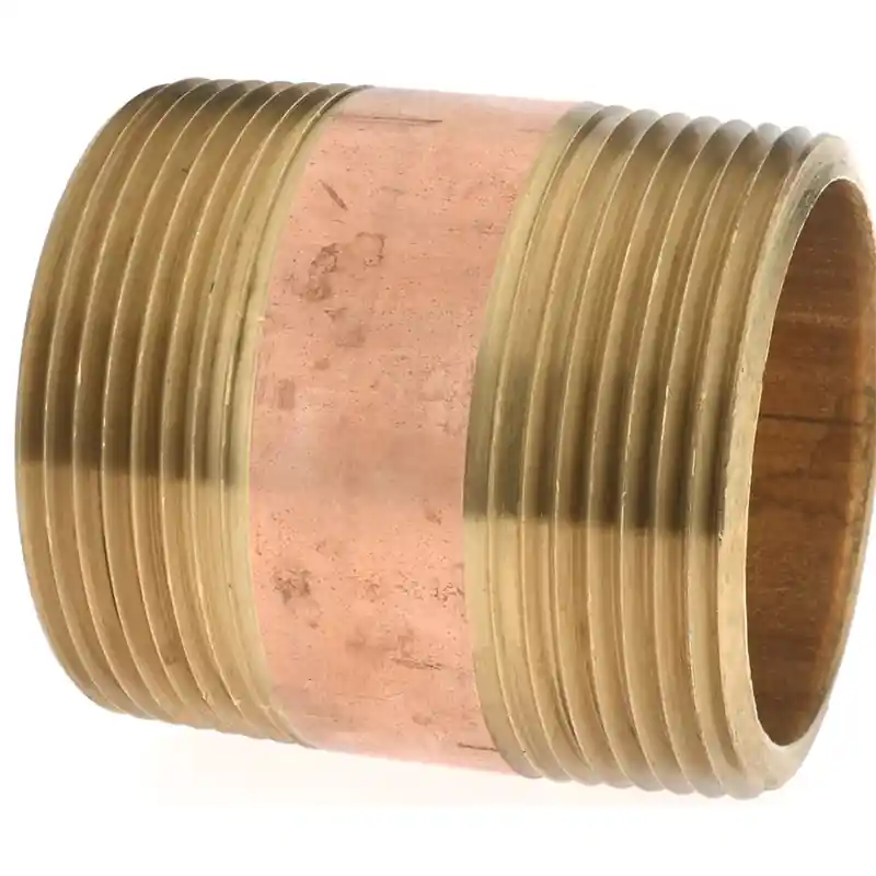 Merit Brass 2124-200 Pipe Nipple 1-1/2 inches NPT