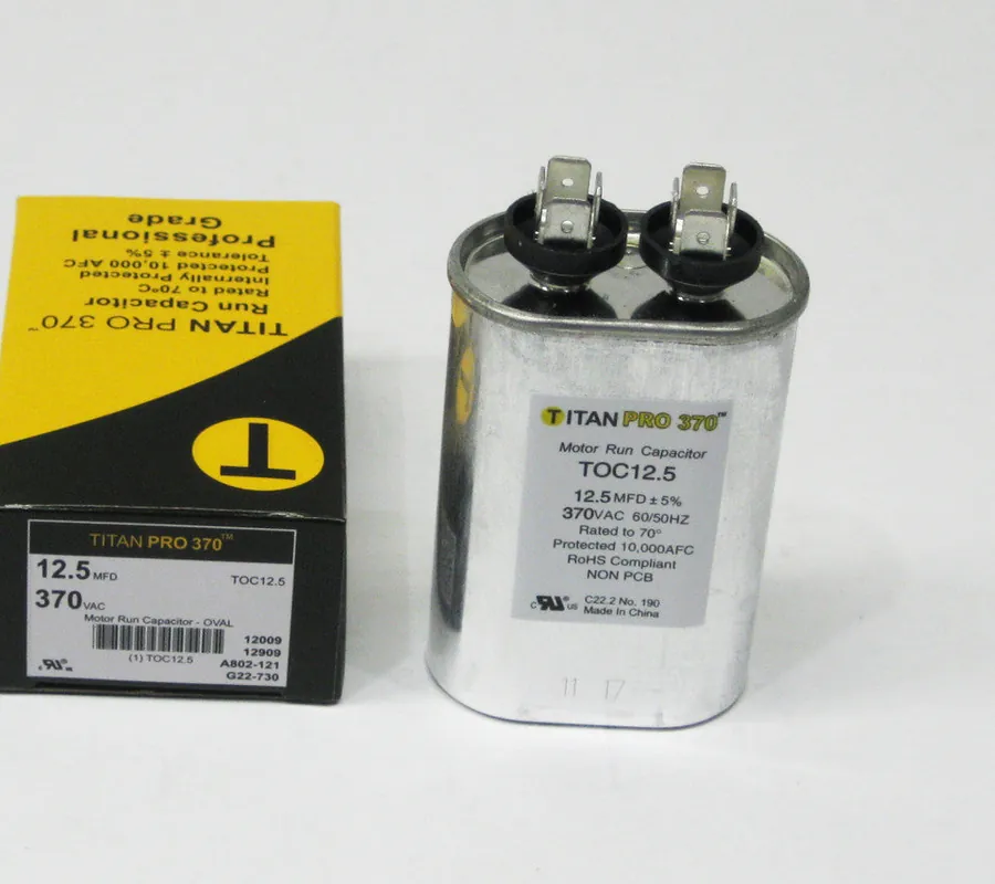 Motors and Armatures toc12.5 Run Capacitor 12.5 Mfd 370V