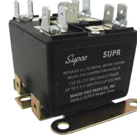 Supco 44656 Potential Relay 30A 110-270VAC Single Phase