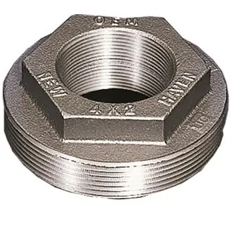 Beckett 14573 Double Tapped Bushing 1-1/2 inches Male x 3/4 inches Female Inside Hex