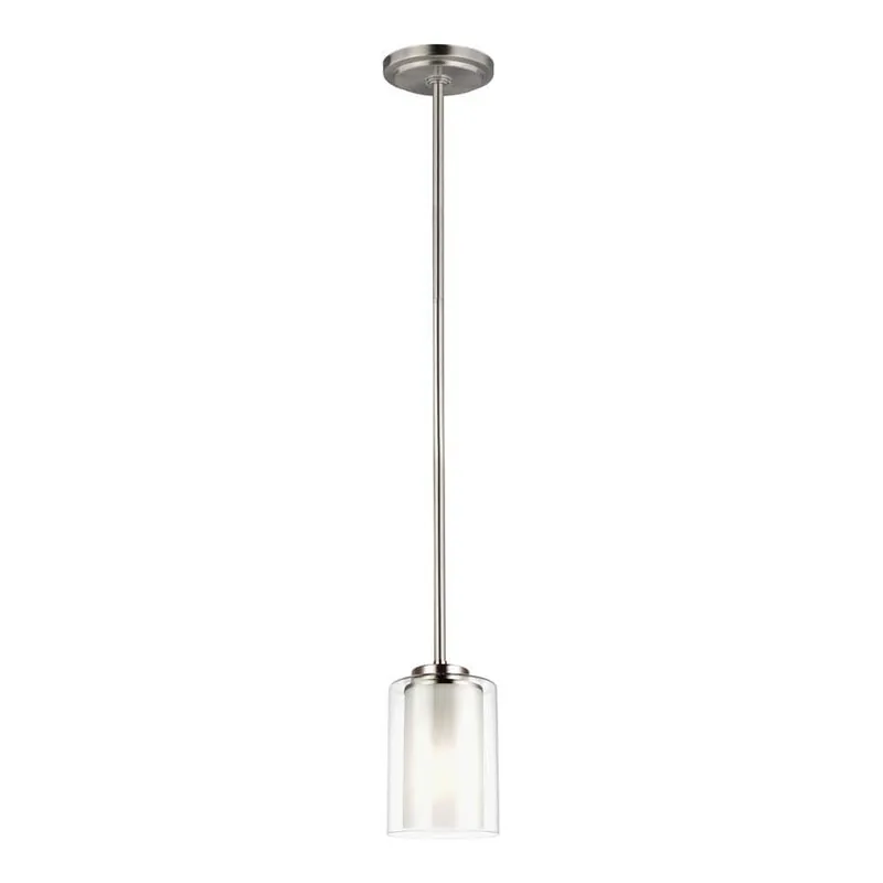 Seagull Lighting 6137301-962 Elmwood Park One Light Mini-Pendant 75w
