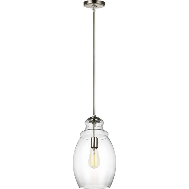 Seagull Lighting P1484SN Marino Pendant 9.25 inchesW x 16.25 inchesH