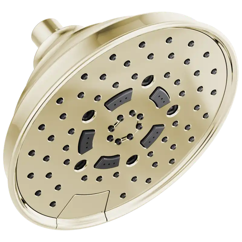 Delta 87495-PN-2.5 Brizo Universal Showering 7 inches Classic Round H2Okinetic Multi-Function Wall Mount Shower Head - 2.5 GPM