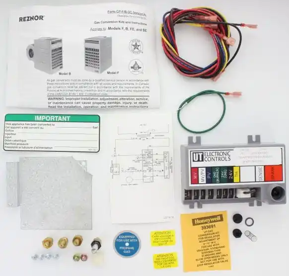 Reznor RZ099250 Conv Kit Nat To Lp F,B/E50 Ah REZRZ099250