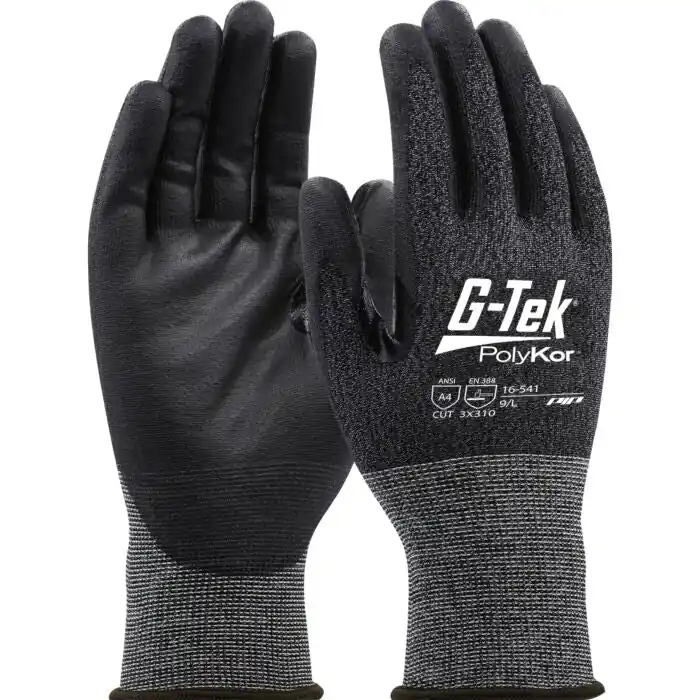 Pip 16-541/3XL G-Tek Paradox 21 Gauge PolyKor Seamless Knit Cut Resistant Gloves With Polyurethane Coated Palm And Fingertips