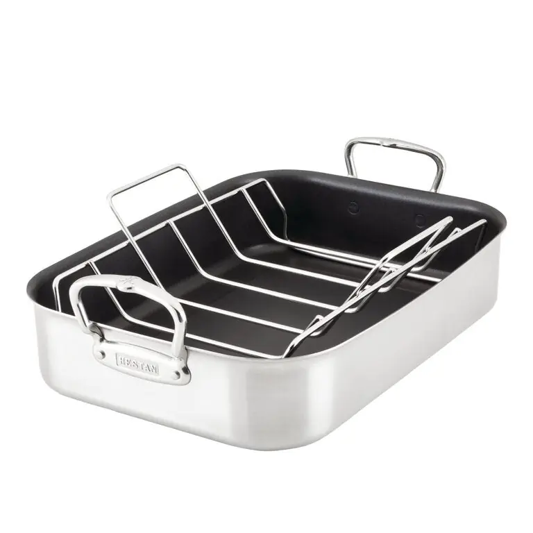 Hestan 31685 Nonstick Roaster with Stainless Steel Rack