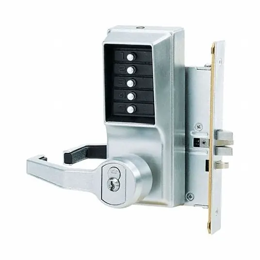 Dormakaba Lr8148s-26d-41 Simplex Pushbutton Mortise Lock With Lever Schlage Core Override