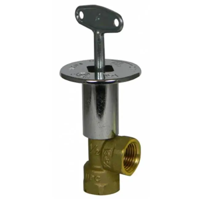 A.Y. Mcdonald 4901-125 10722 1/2 Angle Log Lighter Bvlv-Chrome