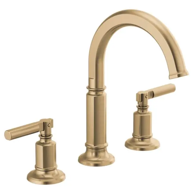 Delta 65376LF-GLLHP Brizo Invari Widespread Lavatory Faucet with Arc Spout 1.5 GPM