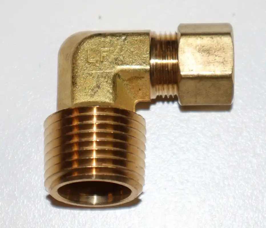 Holyoke Fittings W69-68 3/8 inches O.D. Tube Compliant Compression Tube to Male Pipe Elbow Adapter W6968