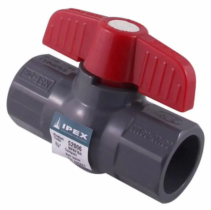 Ipex 052006 3/4 inches Mp Cbv Pvc Epdm Socket Sch-80 Grey Xirtec-140