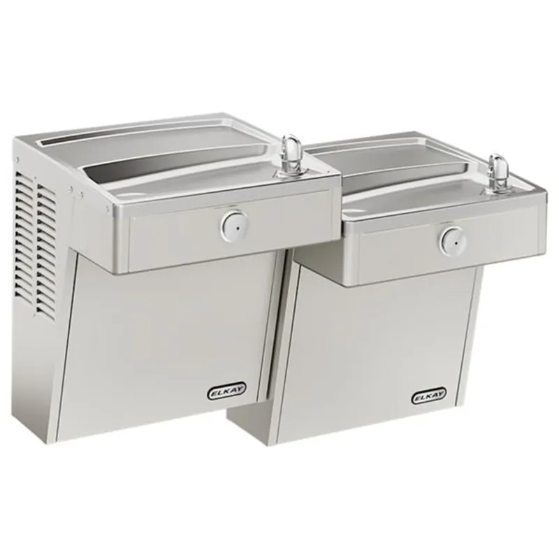 Elkay VRCTLFRDDSC Wall Mount Vandal Resistant Bi-level ADA Cooler