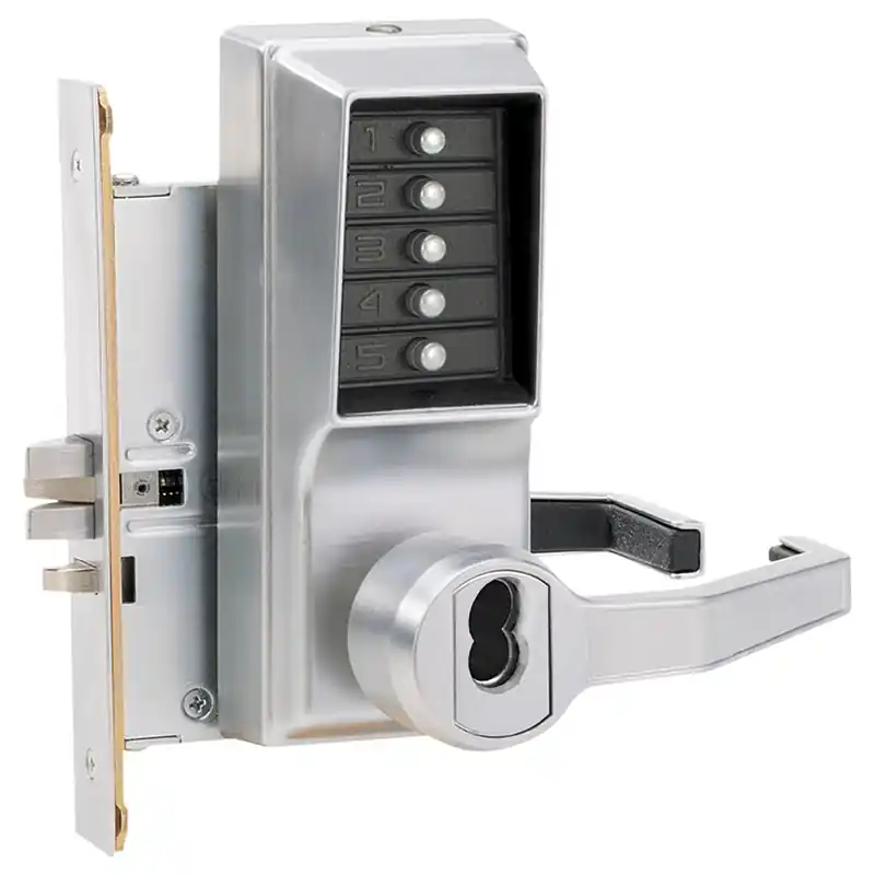 Dormakaba R8146B-26D-41 Simplex Pushbutton Mortise Lock w/ Lever Combination Entry-SFIC Best-Passage-Lockout