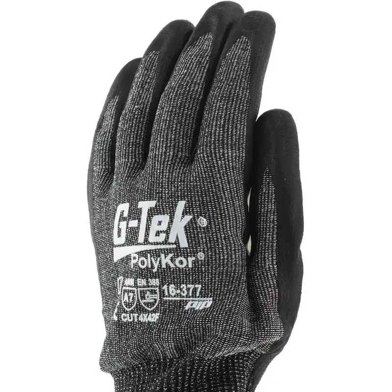 Pip 16-377/XXL G-Tek PolyKor X7 Cut Resistant Gloves With NeoFoam Coated Palm And Fingertips 2X