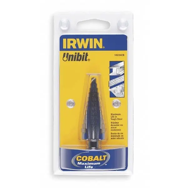 Irwin 10232CB Cobalt Step Drills 3/16-1/2 in 6 Steps