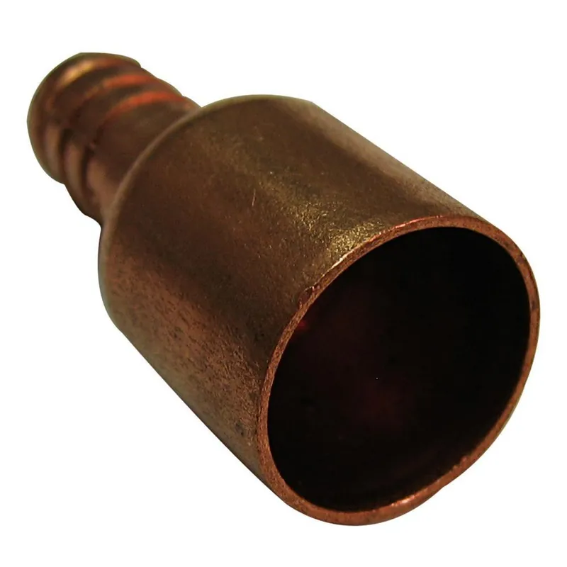Nibco PX81121A 1/2 in. Bronze PEX Crimp x 1/2 in. Female Sweat Adapter