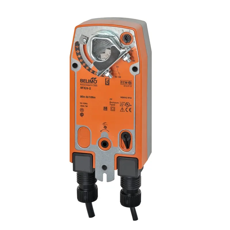 Belimo NFX24-S Damper Actuator 90 in-lb Spg Rtn 24V On/Off