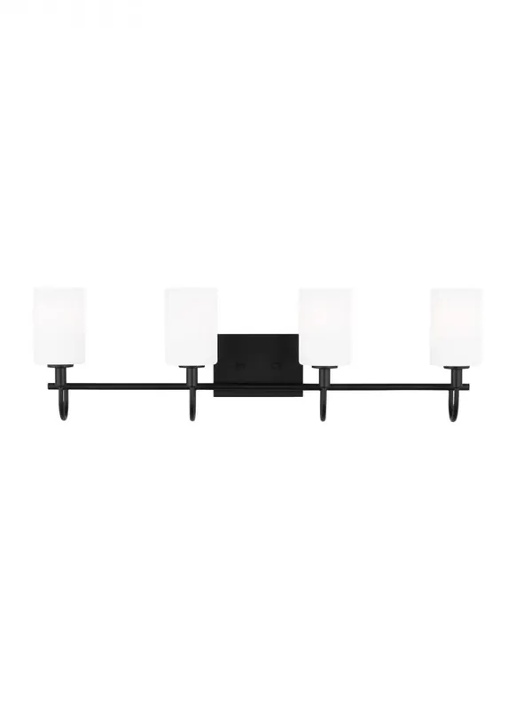 Seagull Lighting 4457104-112 Oak Moore Collection Four Light Wall / Bath 75w