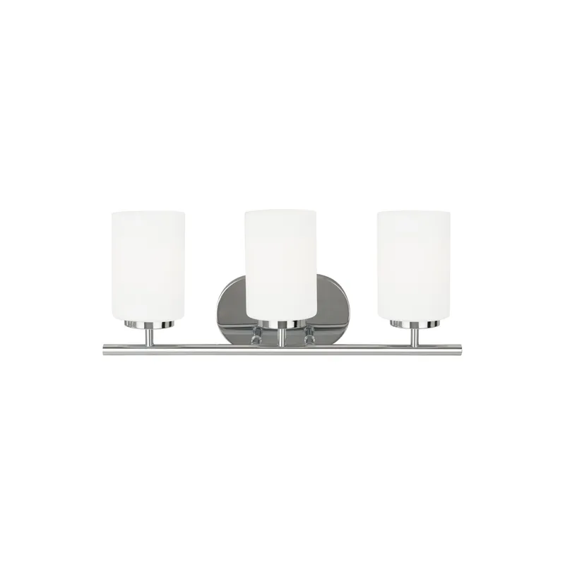 Seagull Lighting 41162-05 Oslo Three-Light Wall/Bath Vanity Style Fixture 20 inch