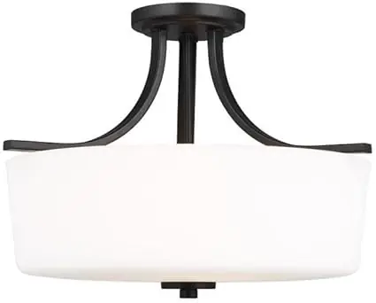 Seagull Lighting 7728803-112 Kemal 3-Light Semi-Flush Mount