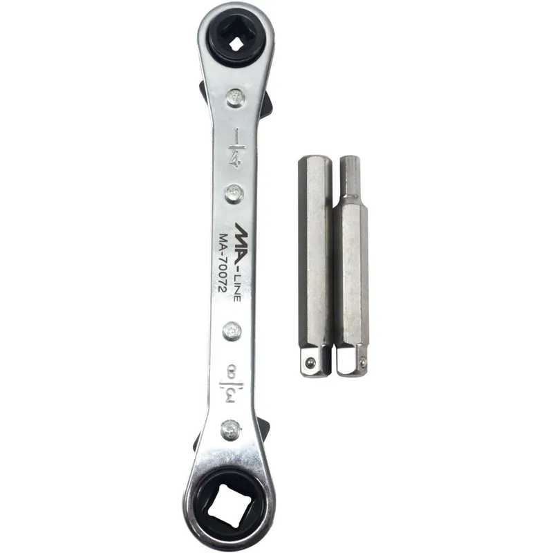 Ma-line ma-70072 Ratchet Wrench with Adaptors