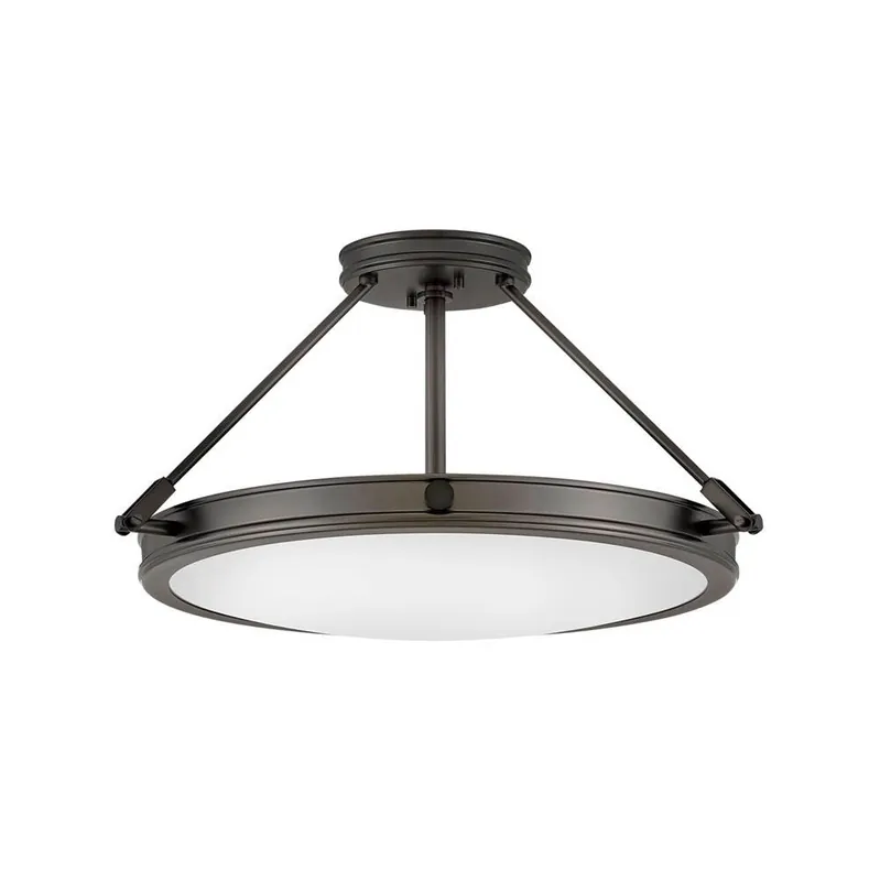 Hinkley Lighting 3382BX Collier Semi-Flush Mount 4-5w Cand. LED, 60w Equiv.