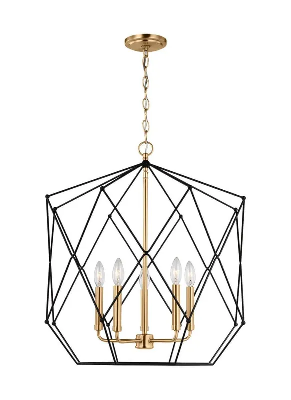 Seagull Lighting 5334105-848 Zarra 5-Light 60W Fixture