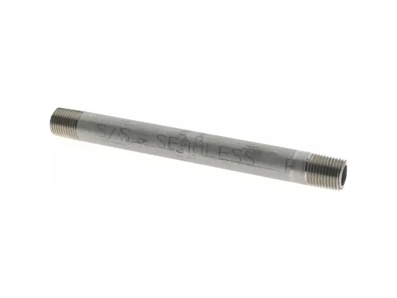 Merit Brass 6002-400 Pipe Nipple 1/8 in x 4 in L MNPT 316L Stainless Steel SCH 40/STD Welded Domestic