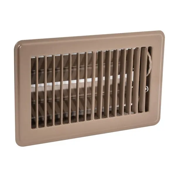 Ez-flo Eastman 61601 Steel Floor Register 4x8 in Brown 10-pack