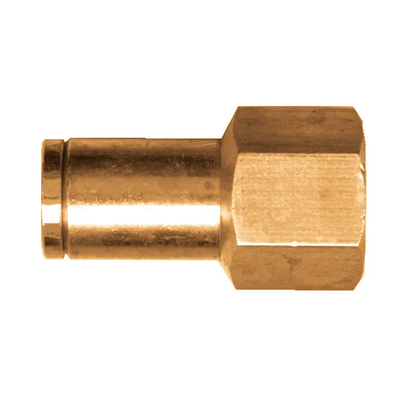 Fairview PC66-4B Push To Connect Fitting 1/4 in Tube x 1/4 in FNPT