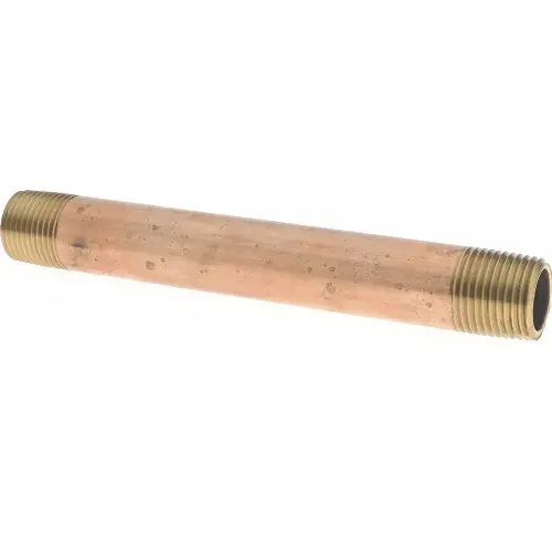 Merit Brass 2108-600 nipple 1/2 inches x 6 inches (pack of 25)