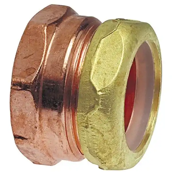 Nibco H027050 Copper Adapter, Solder DWV 903-7, 1-1/2 inch x 1-1/2 inch, F x SJ