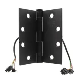 Mckinney Products MPB79 4-5X4-5 BSP QC12 Electrified Quick Connect QC 12 Wire, MacPro 5-Knuckle Hinge, Standard Weight, Full Mortise, Ball Bearing, 4.5 inches x 4.5 inches