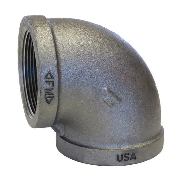 Asc Engineered Solutions 0810001412 1 1/4 Black IMI 90 Ell