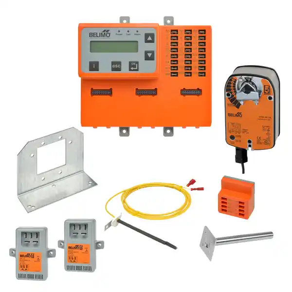Belimo ECON-ZIP-DELF Zip Economizer - Differential Enthalpy with DCV Capability and LF Spg Rtn Actuator (35 in-lbs)