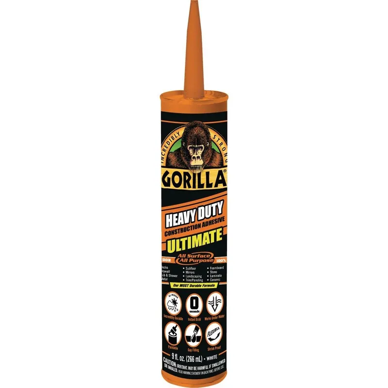 Gorilla Glue 8008002 Heavy Duty Construction Adhesive Ultimate 9 Oz.