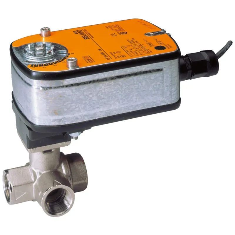 Belimo B325L+LF24-MFT-S US Ball Valve 3 Way, 1 in. NPT